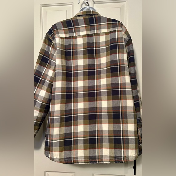 L.L. Bean Blue and Green Lightweight Shirt Jacket - Picture 3 of 6